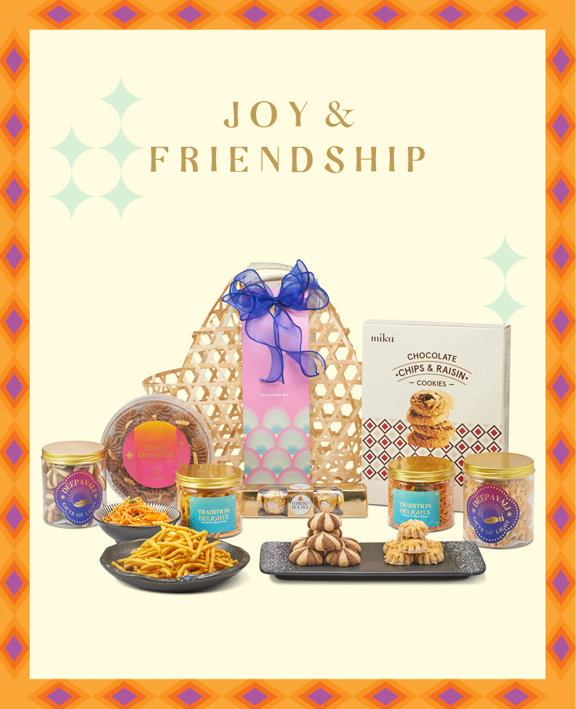 Mika Deepavali basket hamper gift set