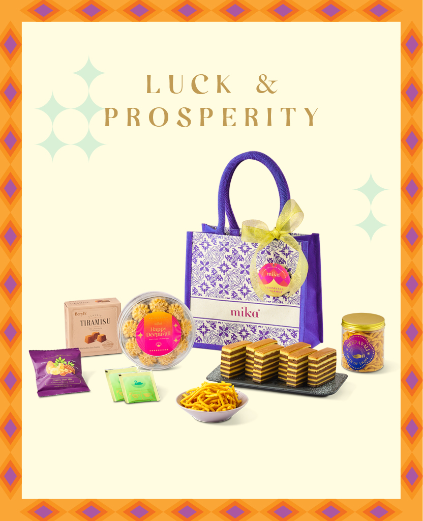 Mika Deepavali basket hamper gift set