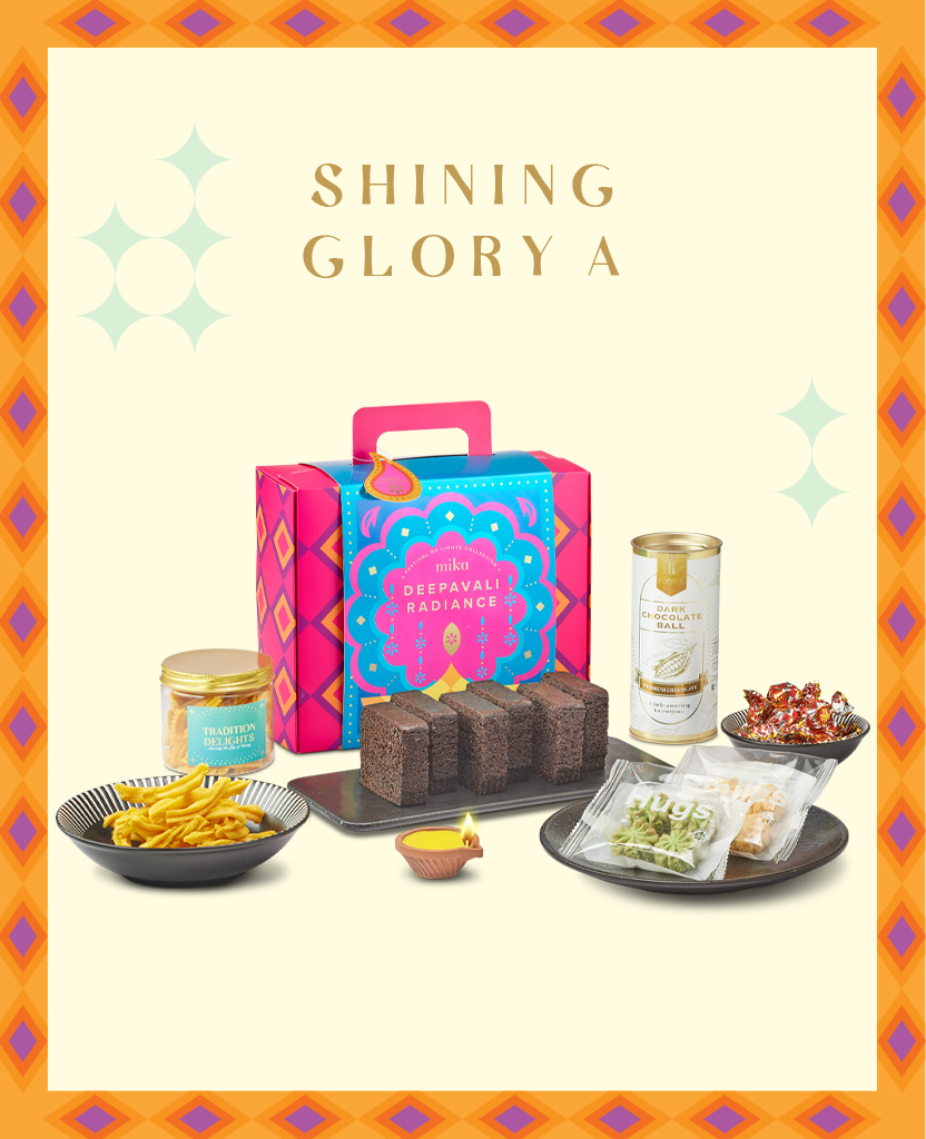 Mika Deepavali basket hamper gift set