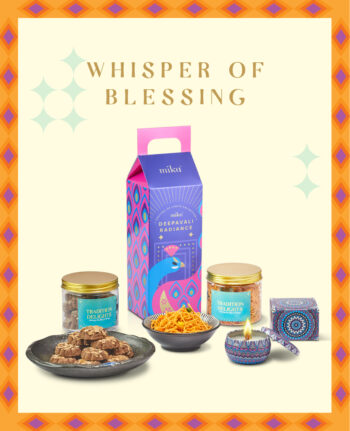 Mika Deepavali basket hamper gift set