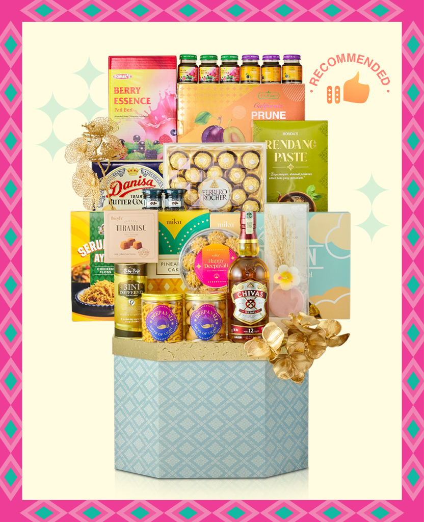 Mika Deepavali basket hamper gift set