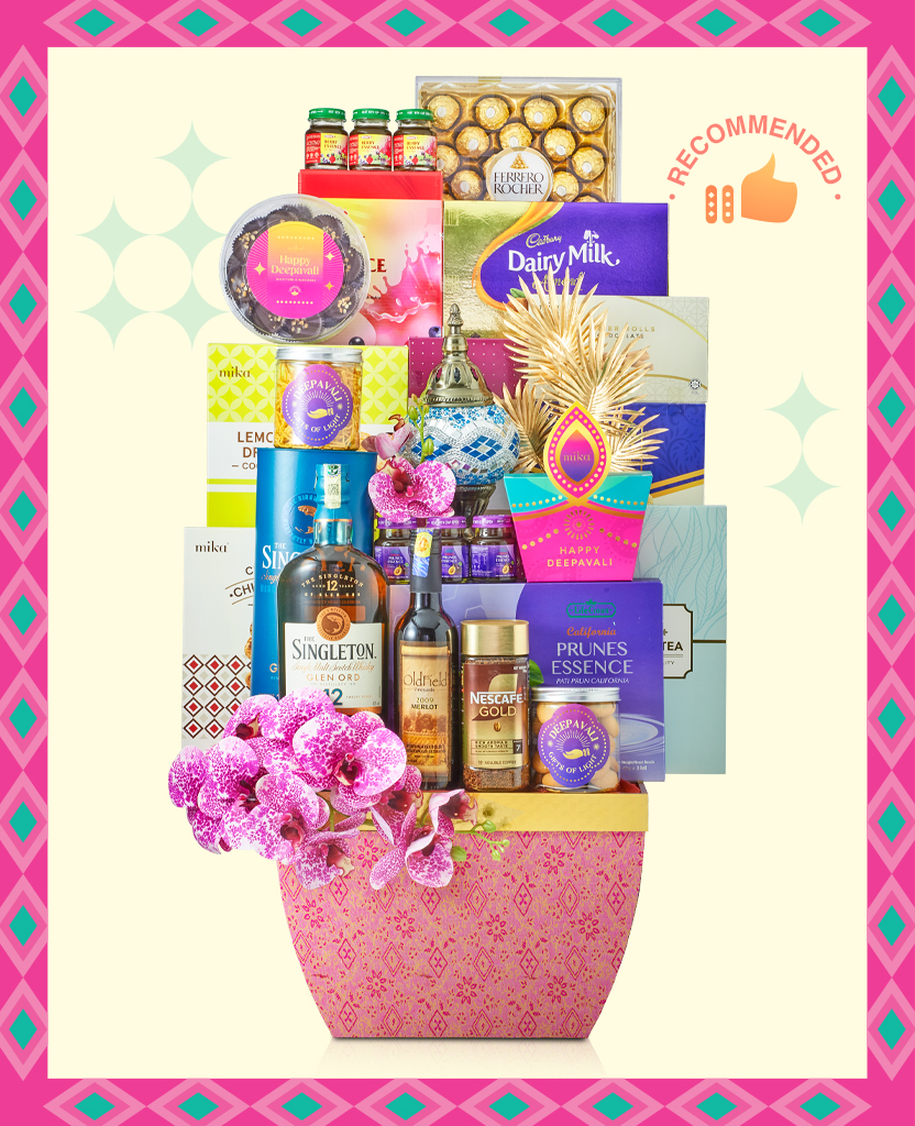 Mika Deepavali basket hamper gift set